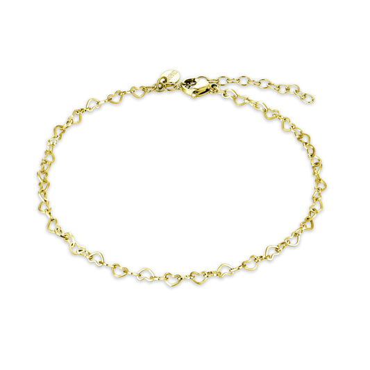 Cavigliera Cuori Vuoti Oro - Calypso - #BrandGioielli