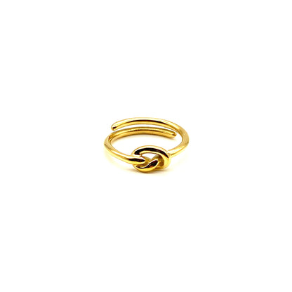 Anello Donna in Acciaio mod. Nodo Bloom Oro Gioielleria