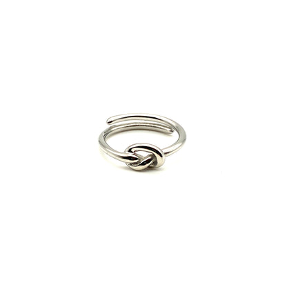 Anello Donna in Acciaio mod. Nodo Bloom Oro Gioielleria