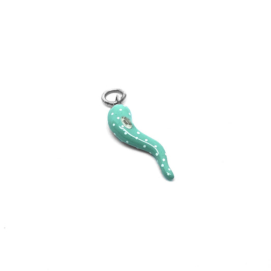 Collana Donna con Corno Smaltato pendente in Argento 925 Rodiato Bloom Oro Gioielleria